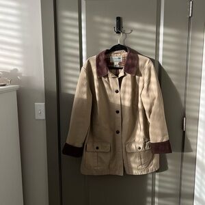 L.L. Bean | Women's Adirondack Barn Coat, Flannel-Lined in Dark Khaki